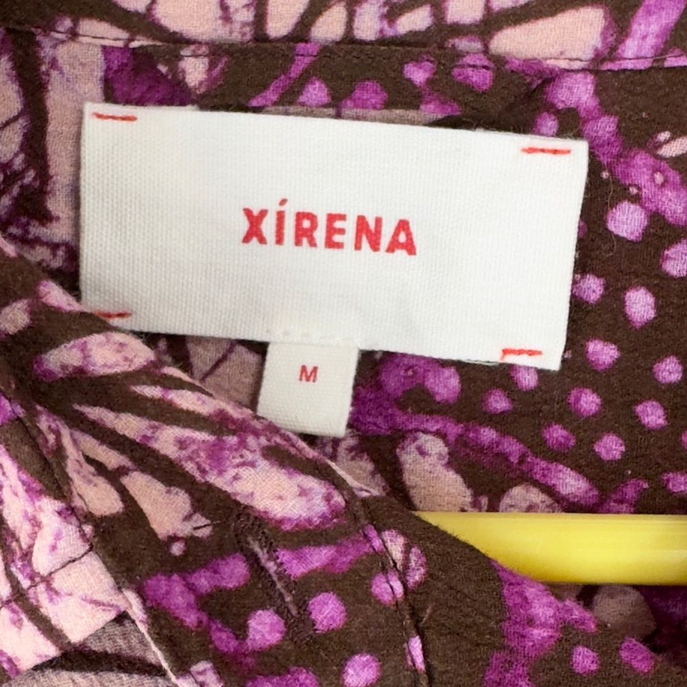Xirena Beau Mulberry Petal Cotton Button Up Top - Picture 6 of 7